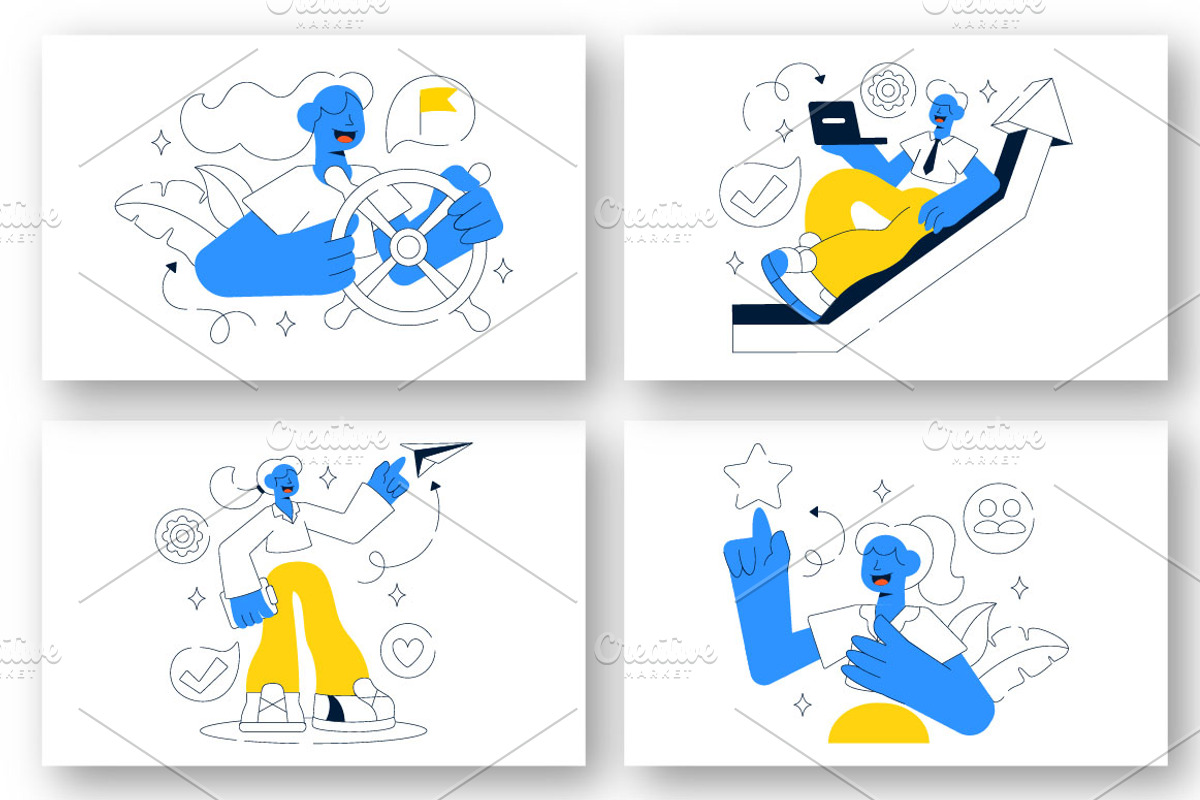 10 Authentic Leadership Illustration, a Person Illustration by denayunebgt (Photo 2 of 4)