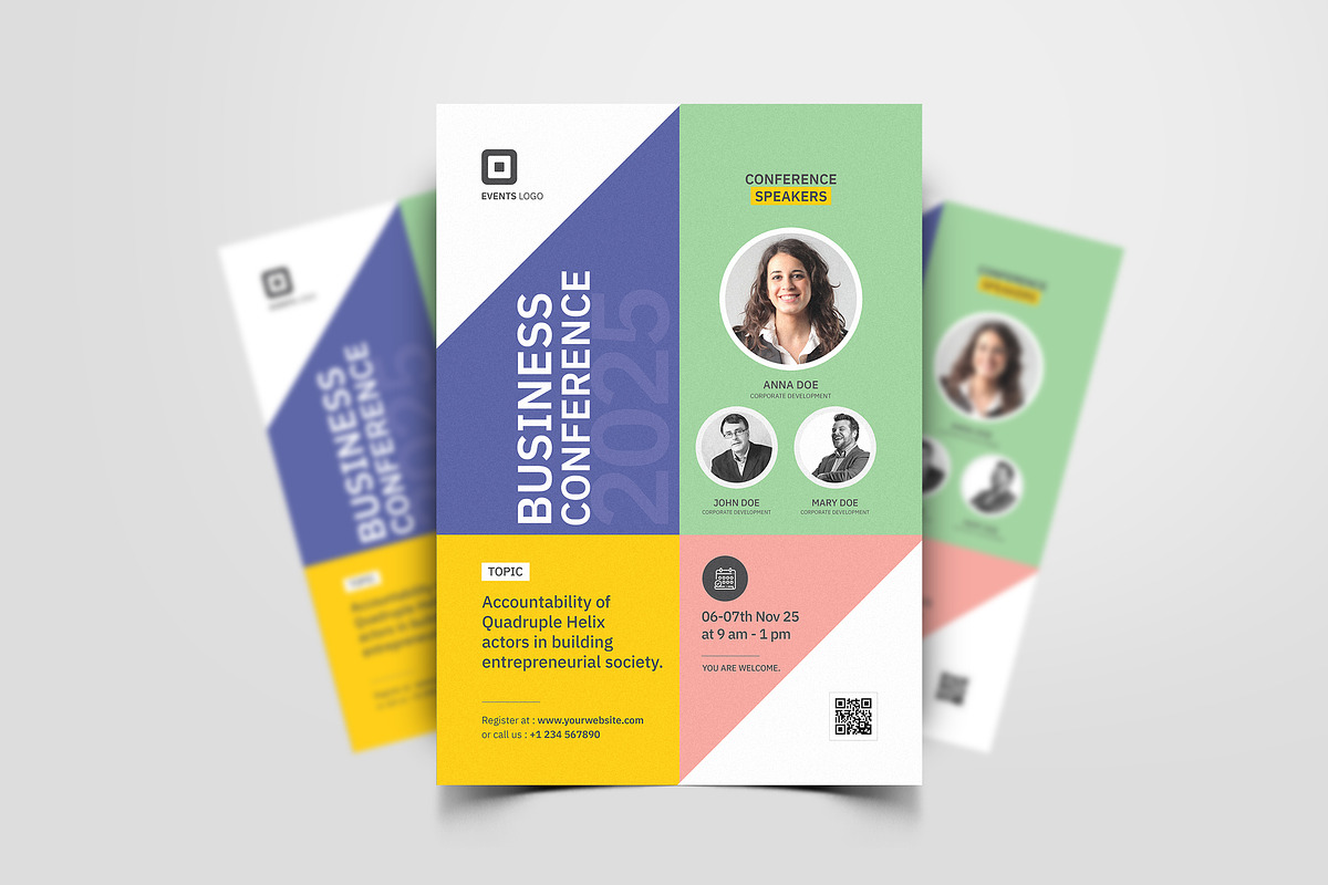 Conference Flyer, a Flyer Template by graphix_shiv