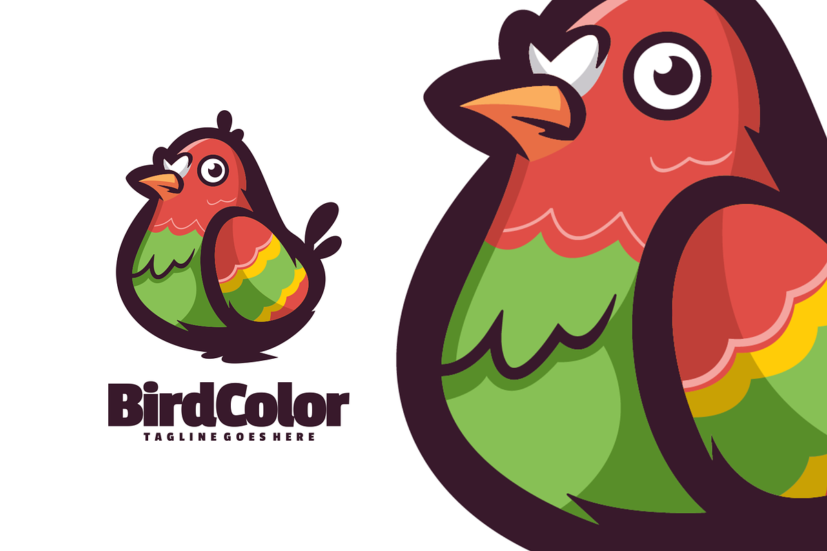 Bird Color Logo, a Branding & Logo Template by lelevien