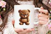 Cute Teddy Bear Emotions Clipart Bun, an Illustration by RobertsArt (Thumbnail 6 of 7)