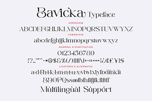 Bavicka - Stylish Ligature Font