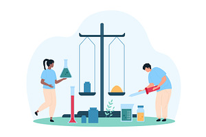 Preparation laboratory chemistry pl, an Illustration by Flashvector
