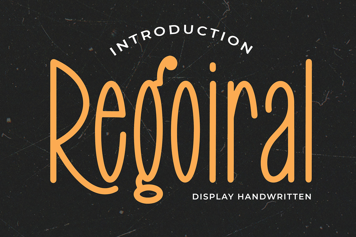 Regoiral - Display Handwritten Font, a Handwritten Font by ENATIVE (Photo 1 of 5)