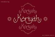 Koriyah - Ramadhan Arabic Font, a Handwritten Font by Flawless And Co (Thumbnail 1 of 9)
