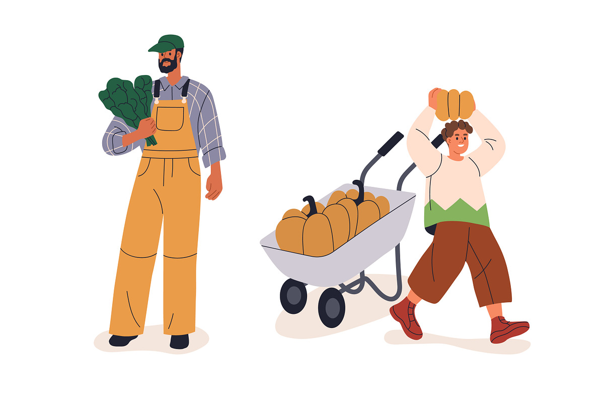 Farmers market stalls set + banners, a Food Illustration by Good Studio (Photo 10 of 11)