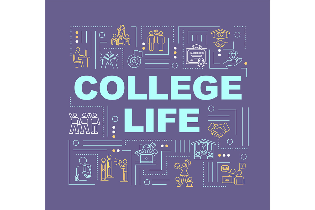 College lifestyle concept banner, a Templates & Theme by IMG Visuals