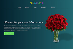 Flowers Responsive One Page Theme