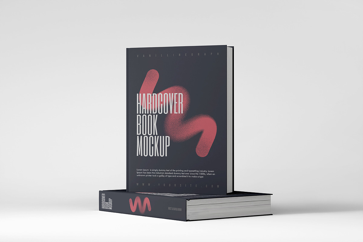 Hardcover Book Mockup, a Books & Magazine Mockup by VanillineGraph (Photo 3 of 5)