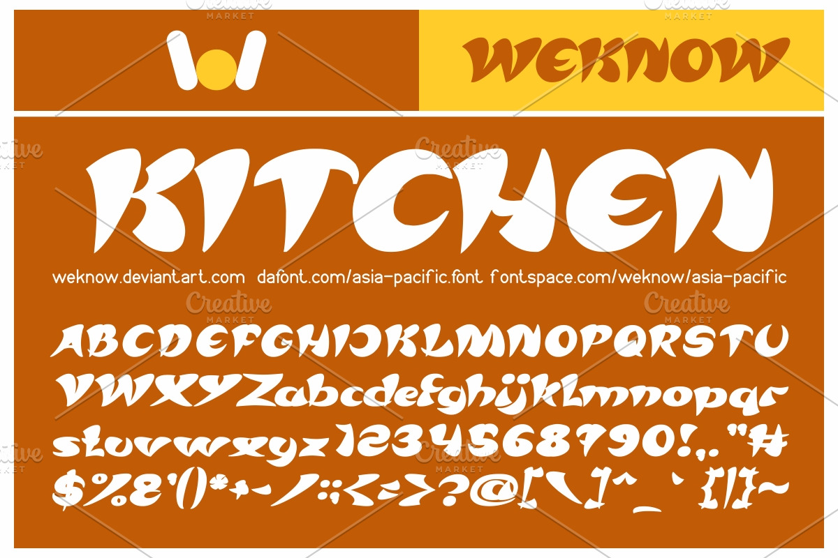asia pacific font preview 3