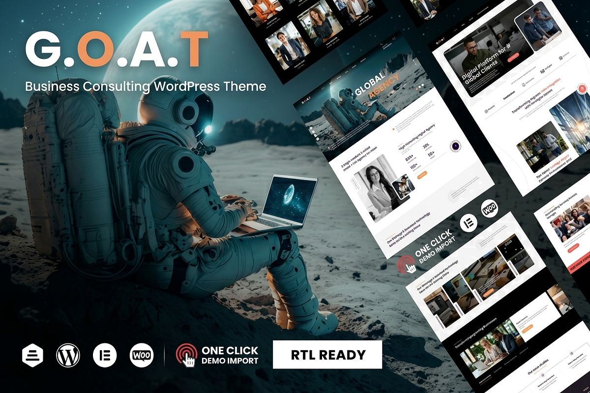 GOAT Business Agency WordPress Theme, a WordPress Template by ThemesRain (Photo 1 of 3)