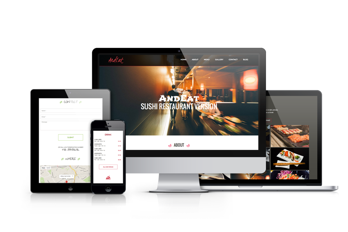 AndEat - Restaurant WordPress theme, a WordPress Template by NsThemes (Photo 1 of 3)