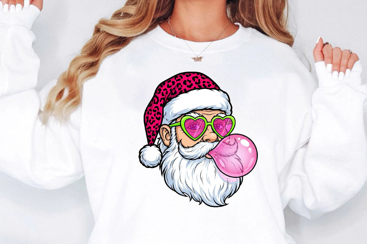 Funny Pink Santa Face Png, an Illustration by Designworld (Photo 2 of 5)