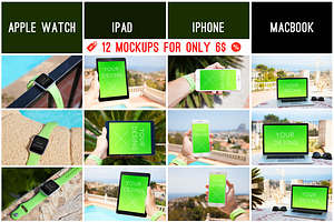holiday mockups // complete pack, an App Template by The Drone Shop