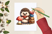 Watercolor Woodland Animals Clipart, a Graphic by designcity5 (Thumbnail 4 of 5)