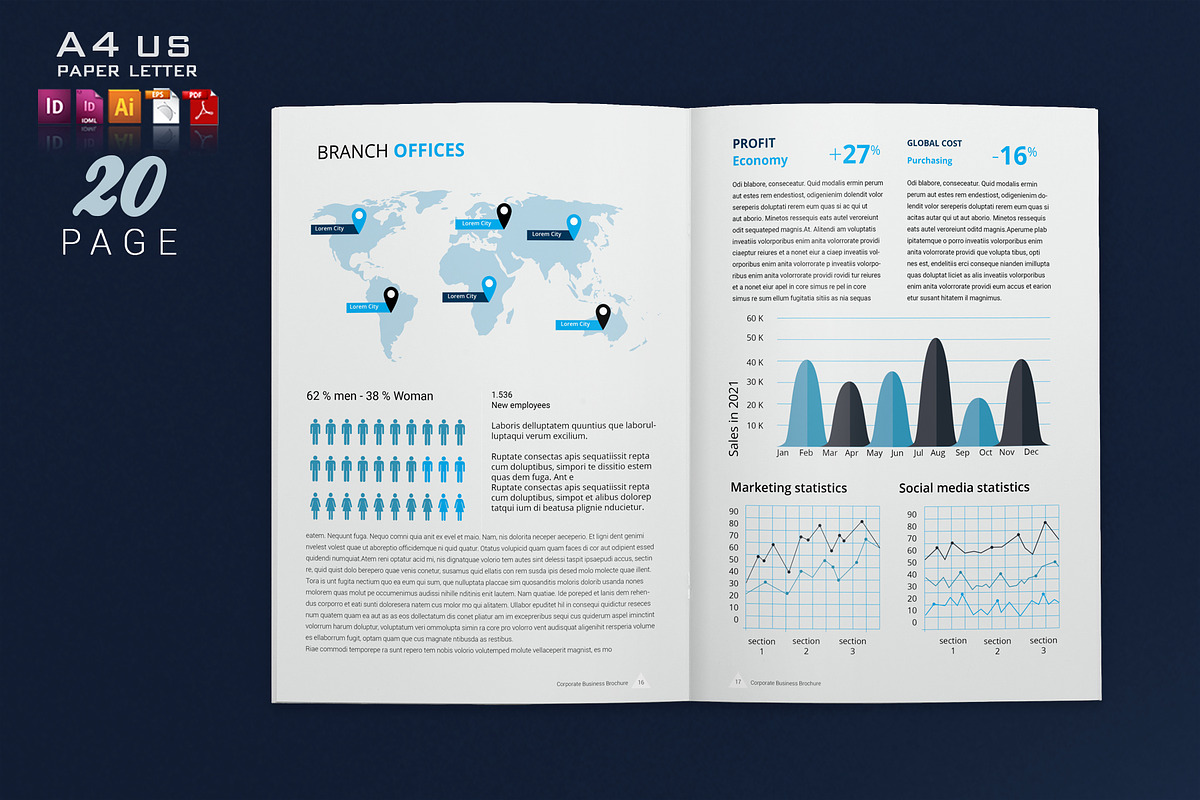 Annual Report Template, a Brochure Template by artico (Photo 9 of 11)