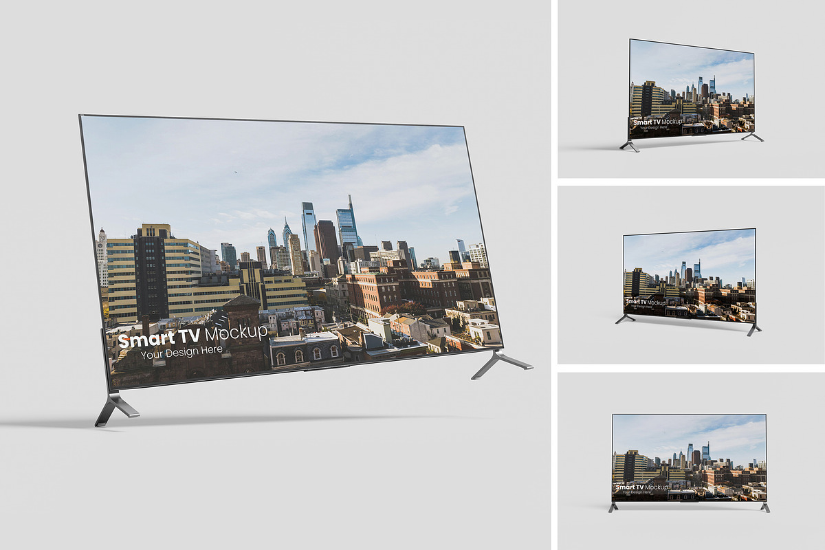 Smart TV Mockup, a Product Mockup by MrLetters (Photo 1 of 5)