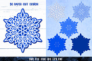 3D Snowflake Paper Cut Collection, a Graphic by Digital_Craftyfox (Thumbnail 7 of 19)