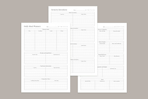 Meal Planning Pages Set V-02