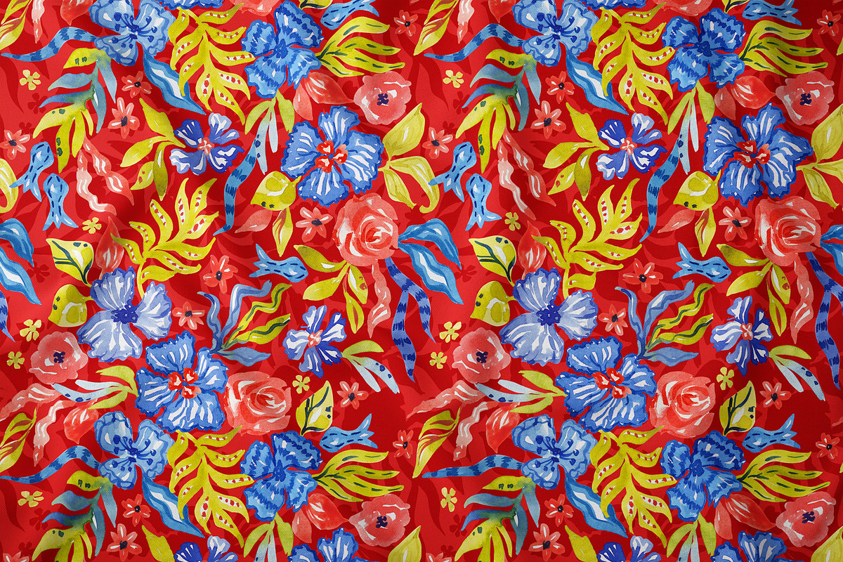 Vibrant Botanical Garden Pattern, a Pattern Graphic by SirenaArt (Photo 6 of 12)