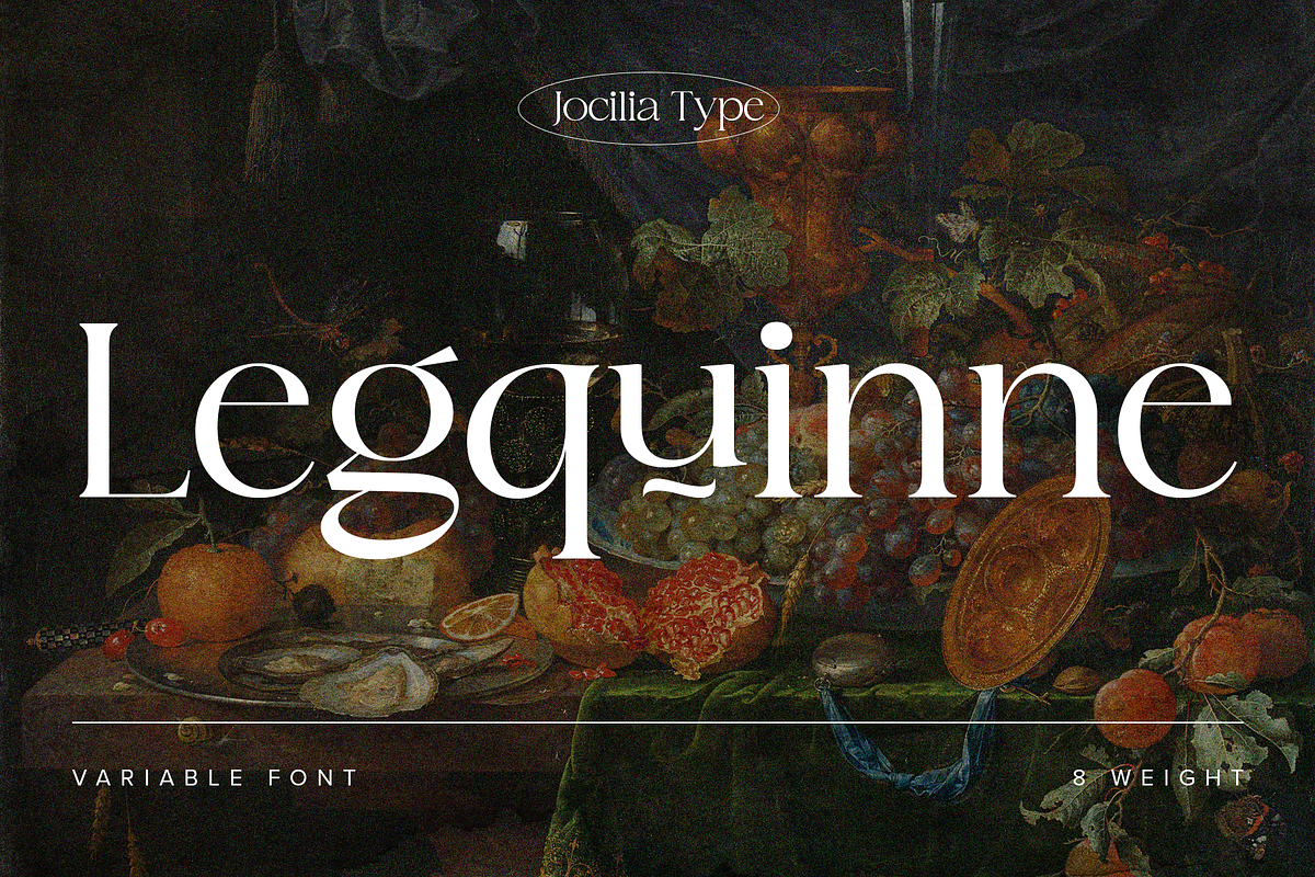 Legquinne 50% Off, a Font by Jolicia Type (Photo 1 of 13)