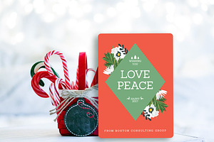 christmas card template