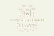 Cocktail Elements - Vector & PNG, an Object Graphic by Colt Type Co (Thumbnail 1 of 2)