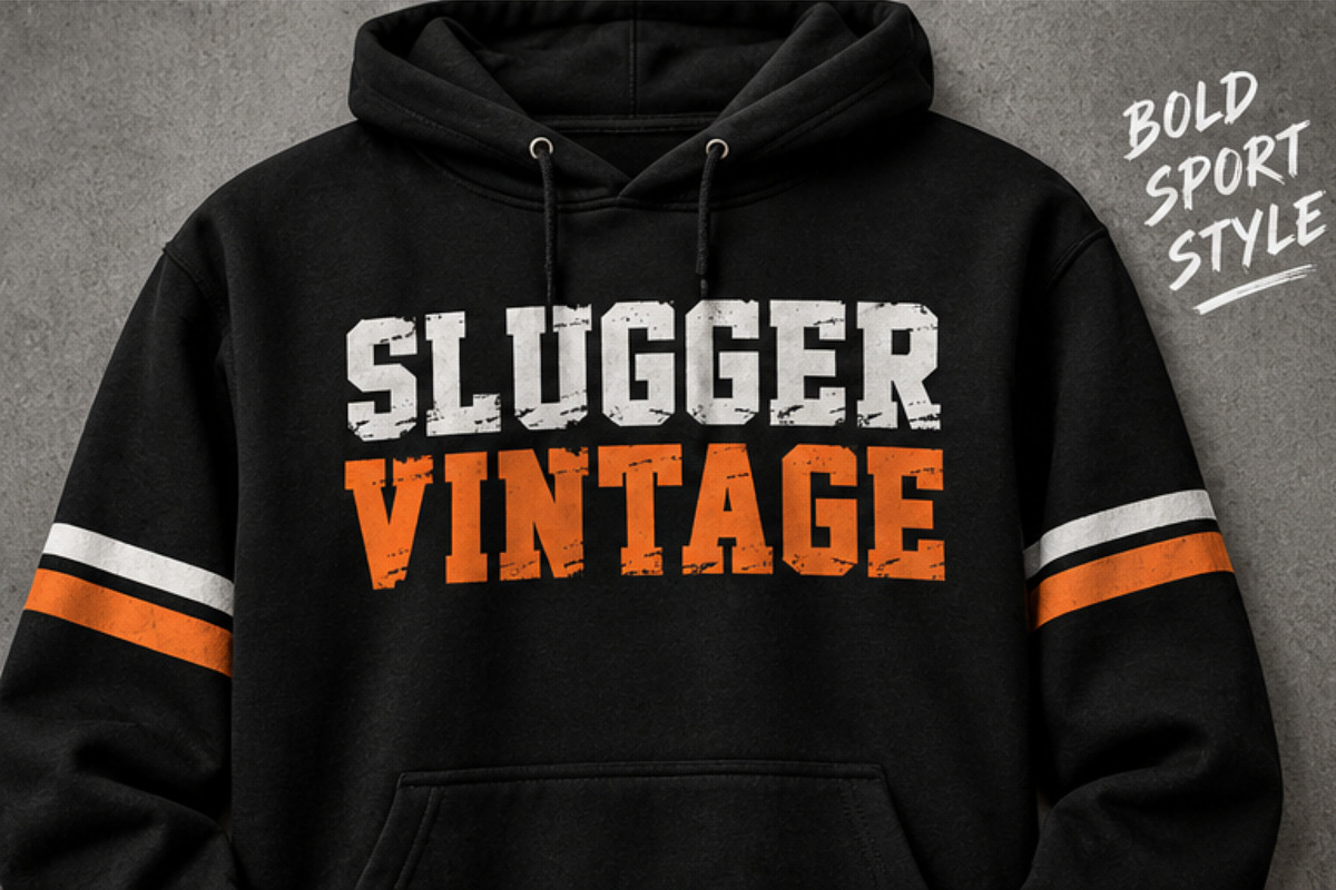 Sporty Block - Vintage Grunge font, a Slab Serif Font by Limited.studio (Photo 4 of 5)