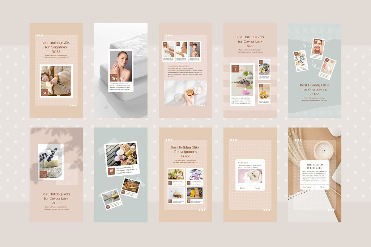 Instagram Story Templates Canva Dot, a Social Media Template by Keikoya (Photo 10 of 16)