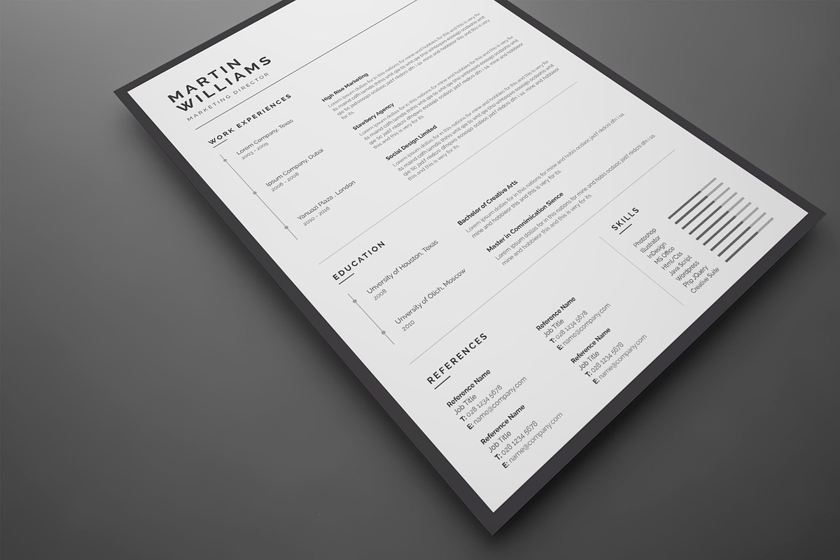 Resume CV, a Resume Template by UX-group (Photo 3 of 7)