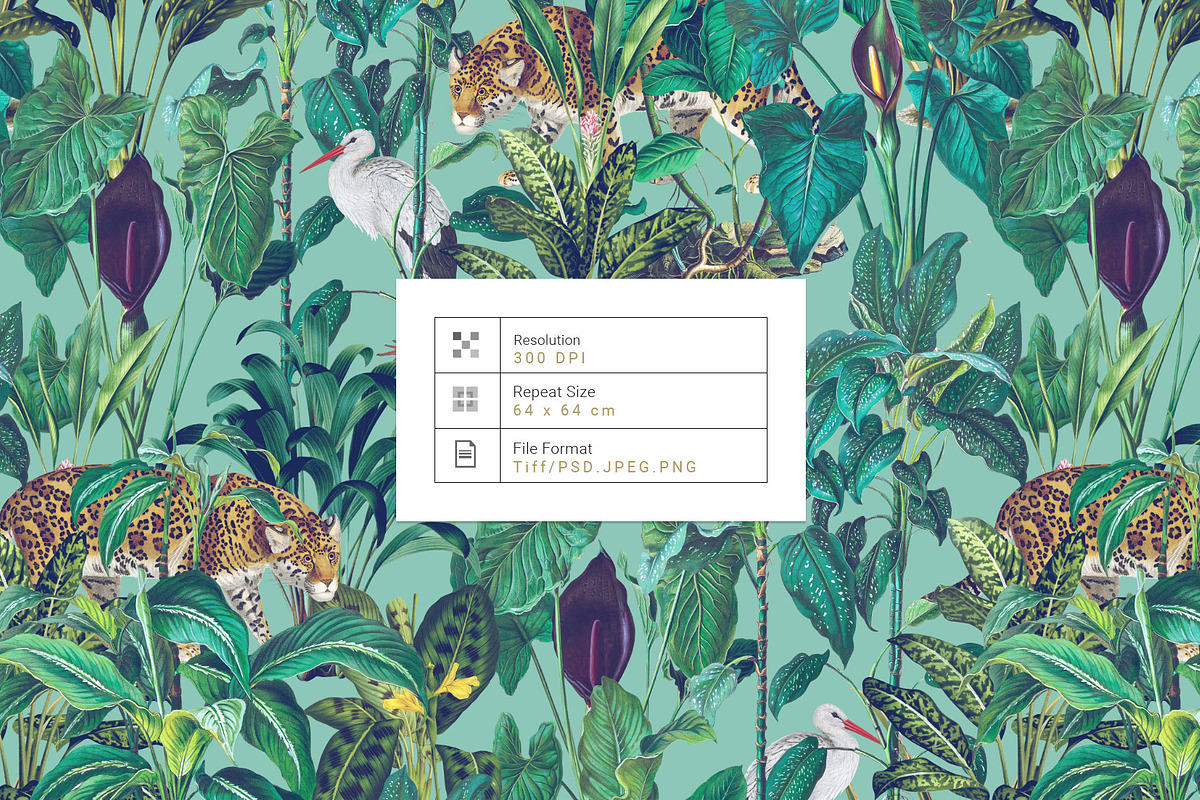 Emerald Wilderness Luxury Patterns!, a Pattern Graphic by Pink Linen (Photo 4 of 11)