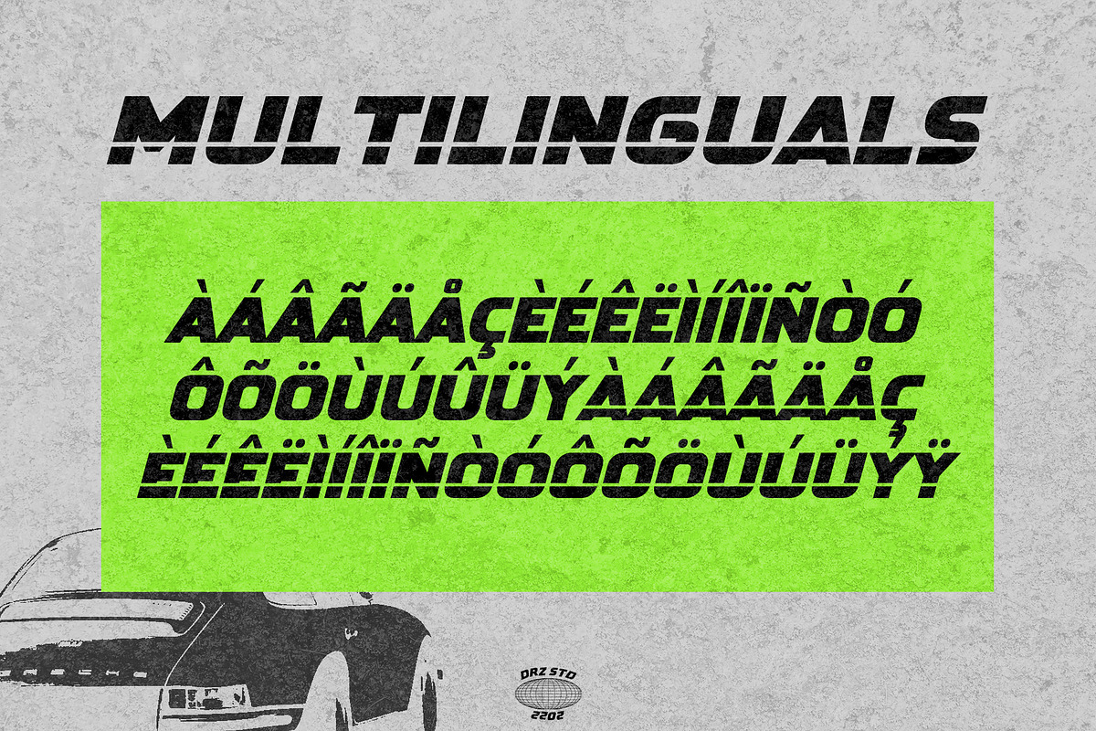 Gerad - Industrial Modern Font, a Sans Serif Font by Drizy (Photo 5 of 9)