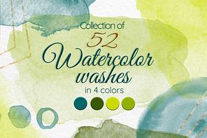 Watercolor stains set