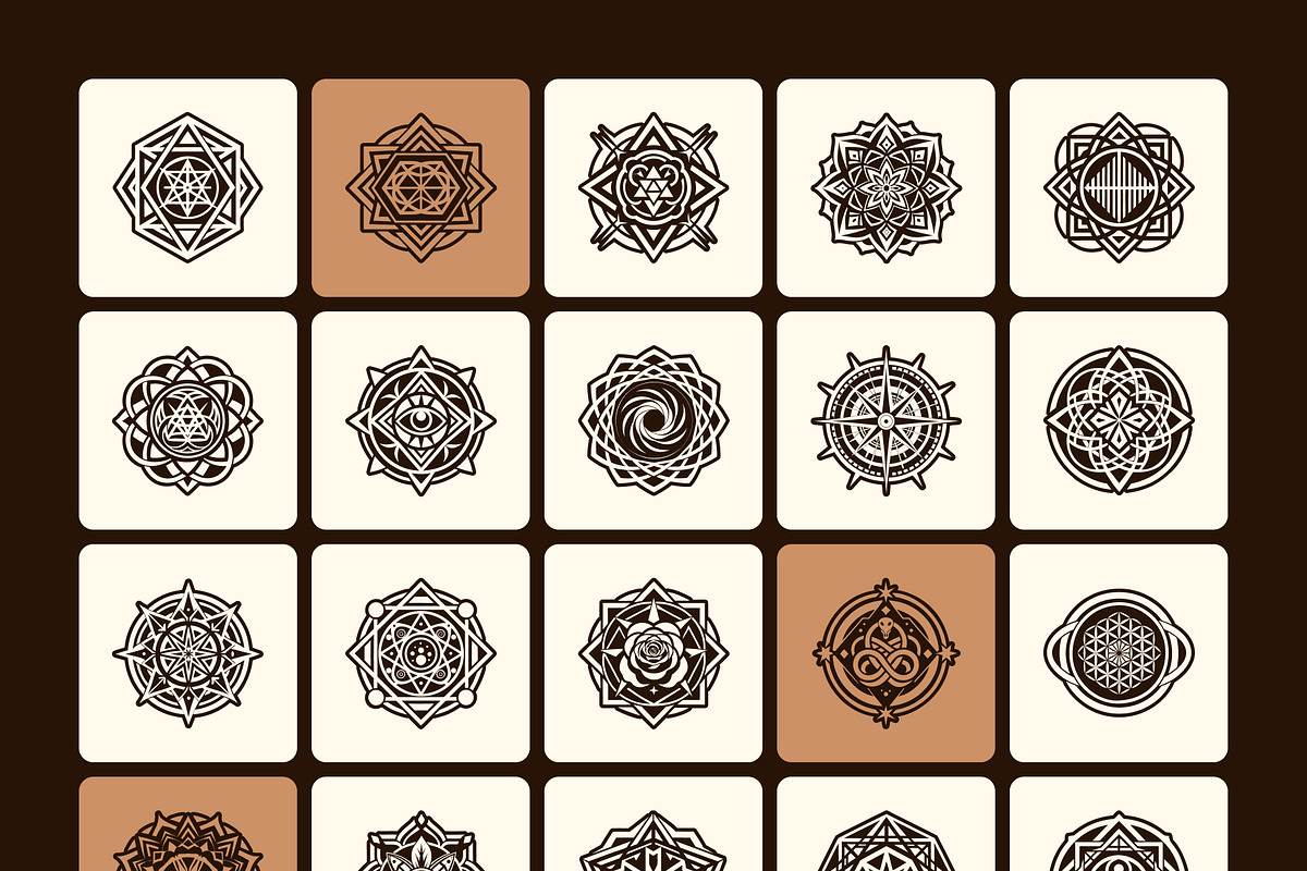 795 Sacred Symbols, a Solid Icon by Creative Stall (Photo 10 of 21)