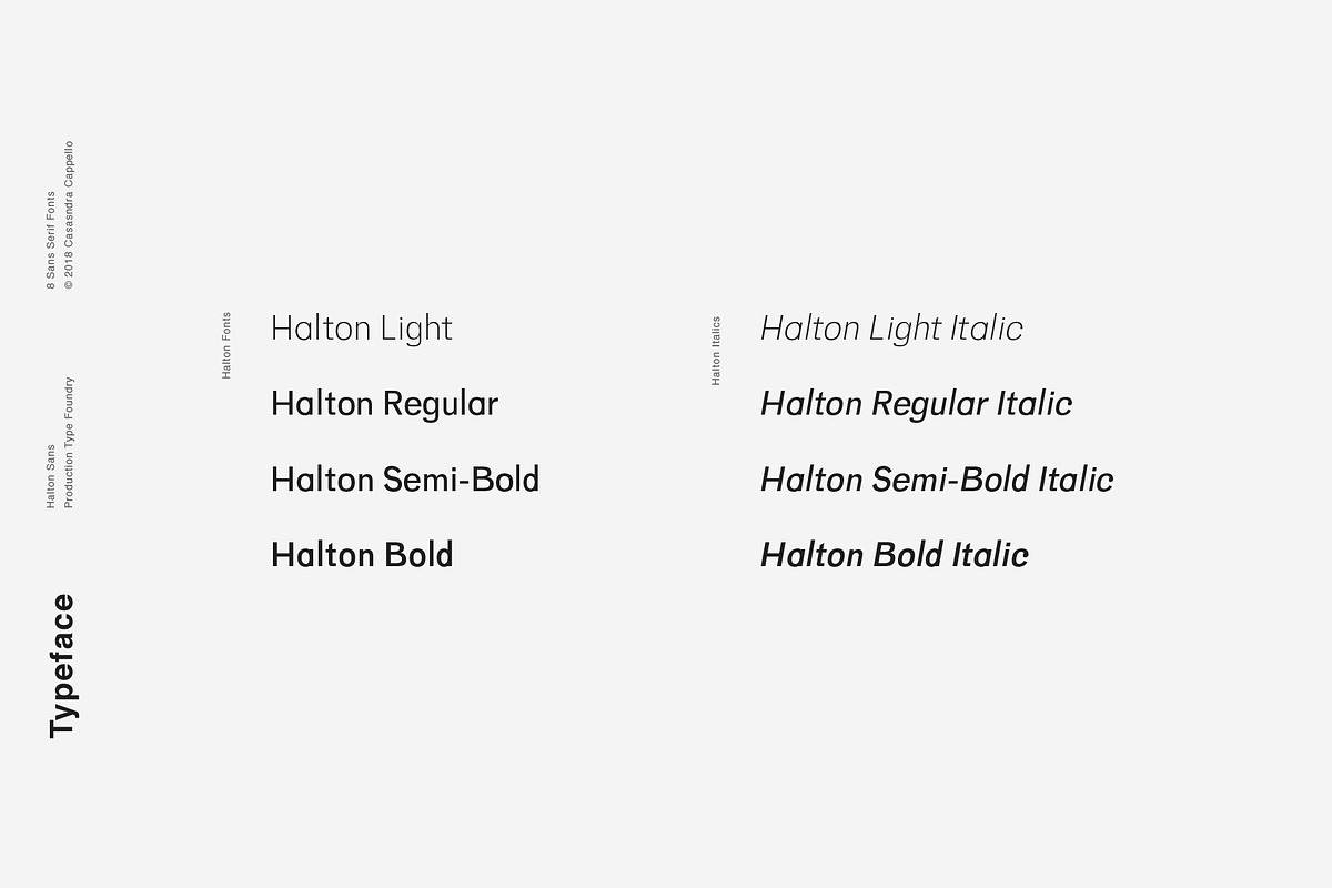 Halton - Modern Sans Serif Typeface, a Sans Serif Font by Cassandra Cappello (Photo 2 of 5)