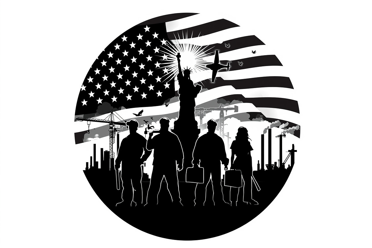 America Worker Vector Bundle, an Illustration by jahid234 (Photo 19 of 21)