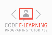 Code E-Learning Video Tutorials Logo, a Branding & Logo Template by Dizaino-paslaugos (Thumbnail 2 of 2)
