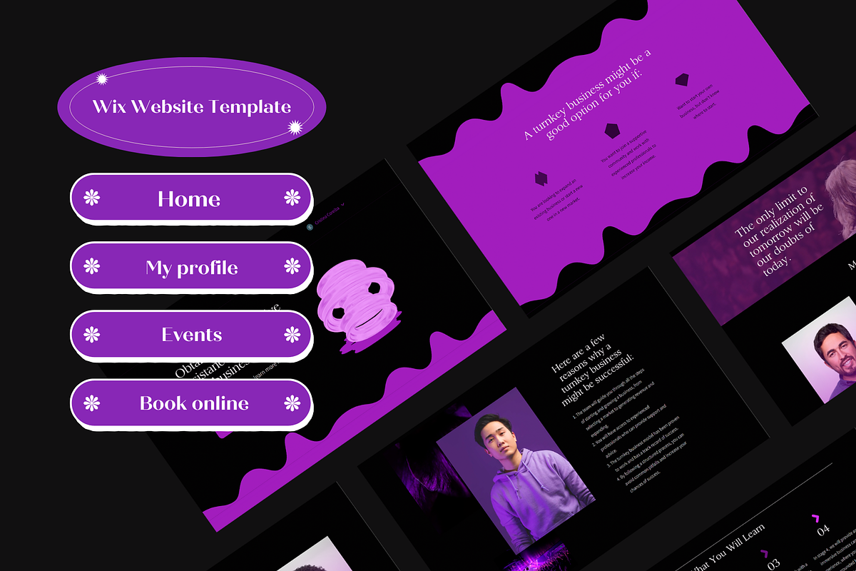 Wix Website Template E-learning, a Wix Template by Wixify Studio (Photo 3 of 9)