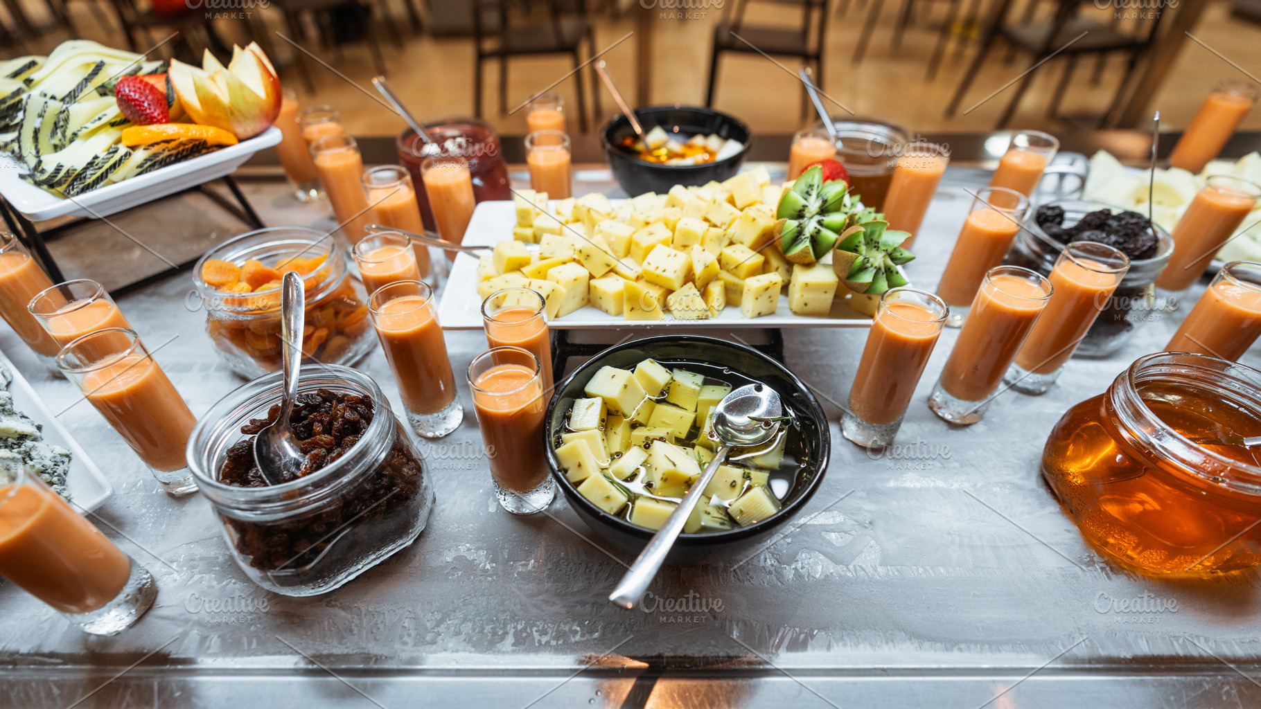 Cheese and fruit buffet table, a Food & Drink Photo by SkyNext