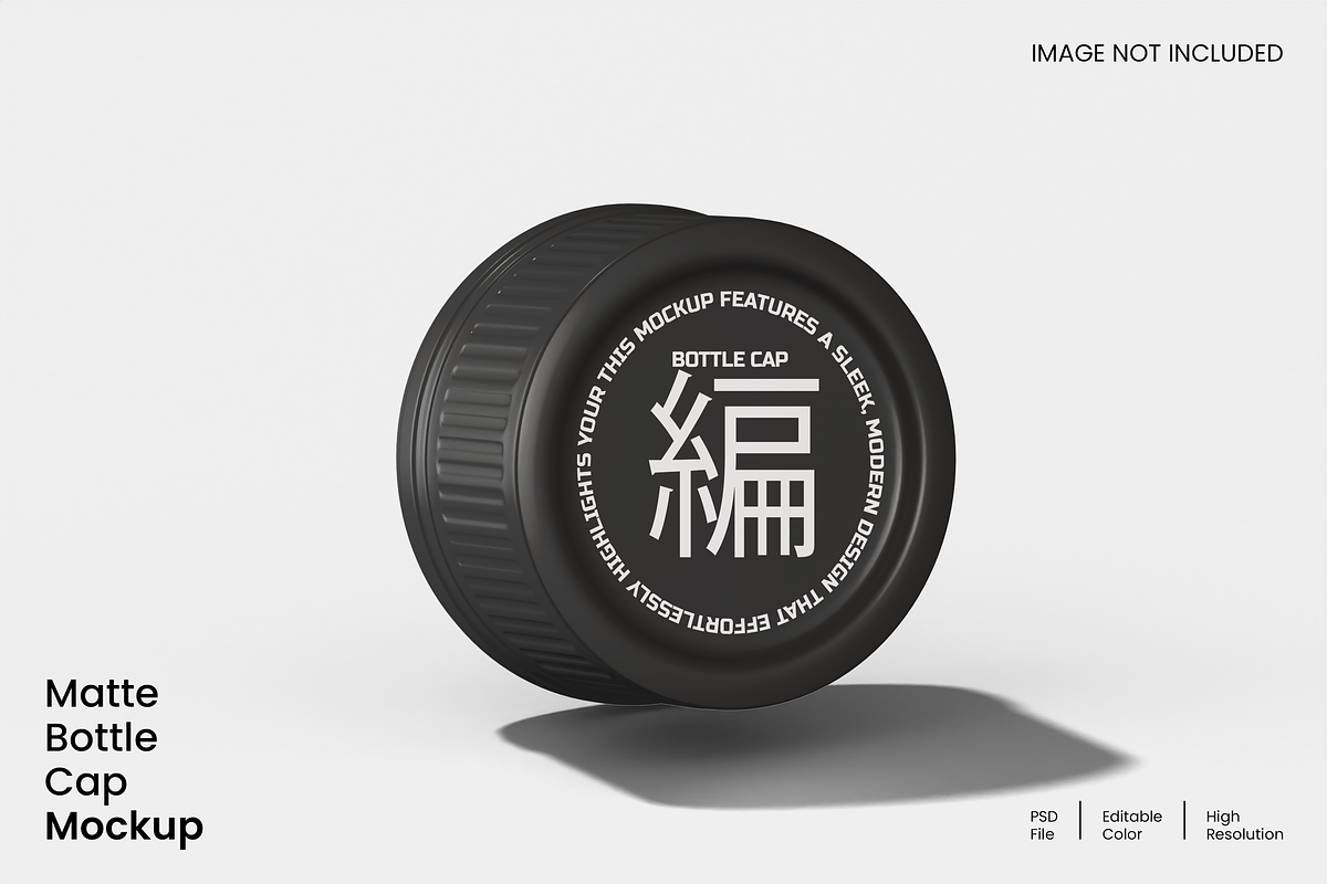 Matte Bottle Cap Mockup, a Cups & Container Mockup by Unerispace