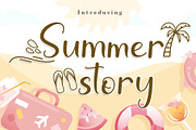 Summer Story, a Font by AEN Creative Studio (Thumbnail 1 of 10)