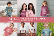 Kids Valentines Day svg bundle, an Object Graphic by Peachycottoncandy (Thumbnail 1 of 4)