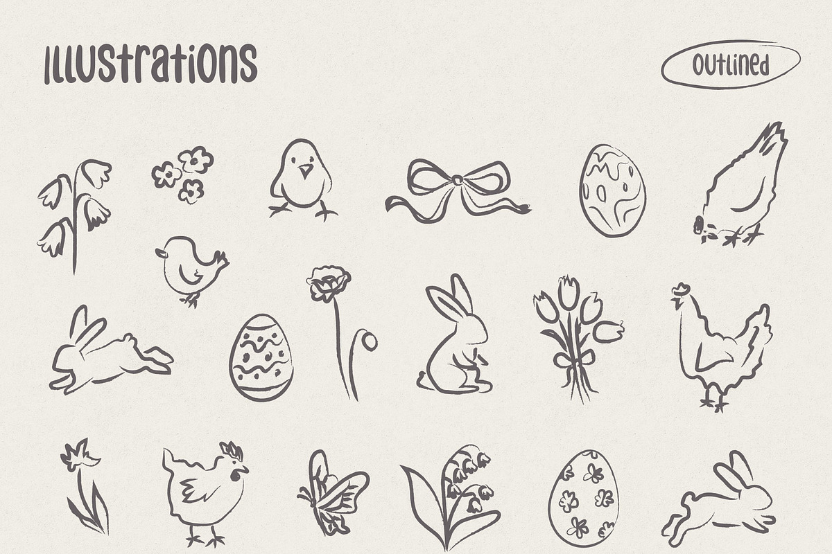 Springtime Hand-Drawn Illustrations, a Decorative Illustration by millering (Photo 6 of 12)