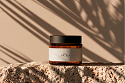 Amber Cosmetic Bottles Mockup 3 PSD, a Packaging Mockup by oxy_gen (Thumbnail 3 of 4)