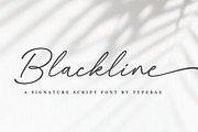 Blackline - Script Font with Swash, a Script Font by Typebae (Thumbnail 1 of 8)