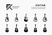 Guitar Icon Vector, an Icon by Akatype Studio (Thumbnail 1 of 3)