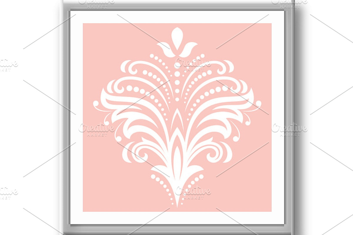 Floral Vector Abstract Pattern, a Decorative Illustration by FineArtStudio (Photo 3 of 3)