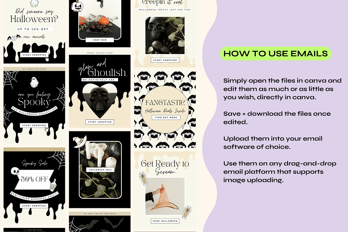 Halloween Marketing Bundle, an Email Template by The Pixel Palace (Photo 8 of 10)