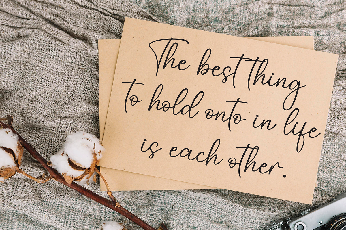 Vintage Smothies | Script Font, a Handwritten Font by Scratchones (Photo 5 of 8)
