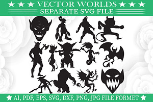 Imp Svg, Demon, Hell, Devil Svg, an Object Graphic by VectorWorlds