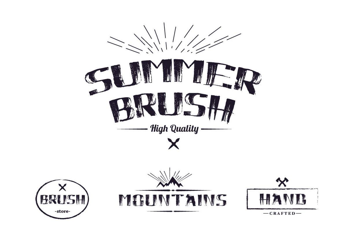 WoodStick Font preview 3